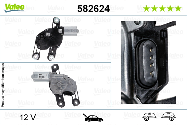 Motor stergator 582624 VALEO